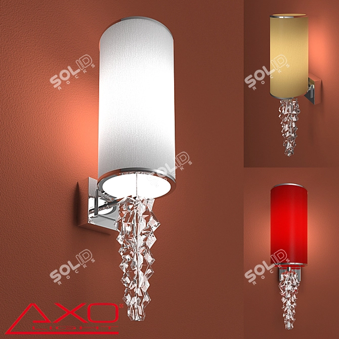 Axo Light Subzero Wall - Stylish Wall Sconce with Multiple Shades 3D model image 1