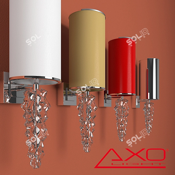 Axo Light Subzero Wall - Stylish Wall Sconce with Multiple Shades 3D model image 3