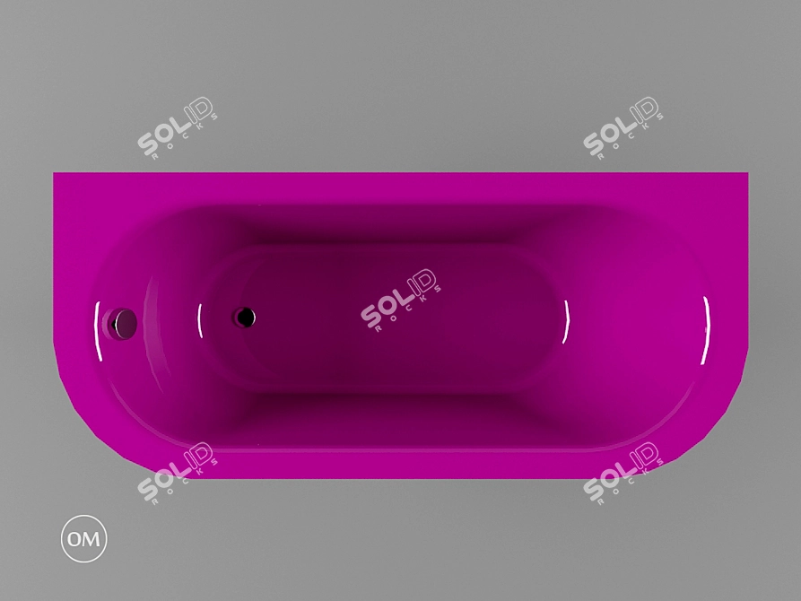 Luxurious VARIO LONG2 Soaking Tub 3D model image 1