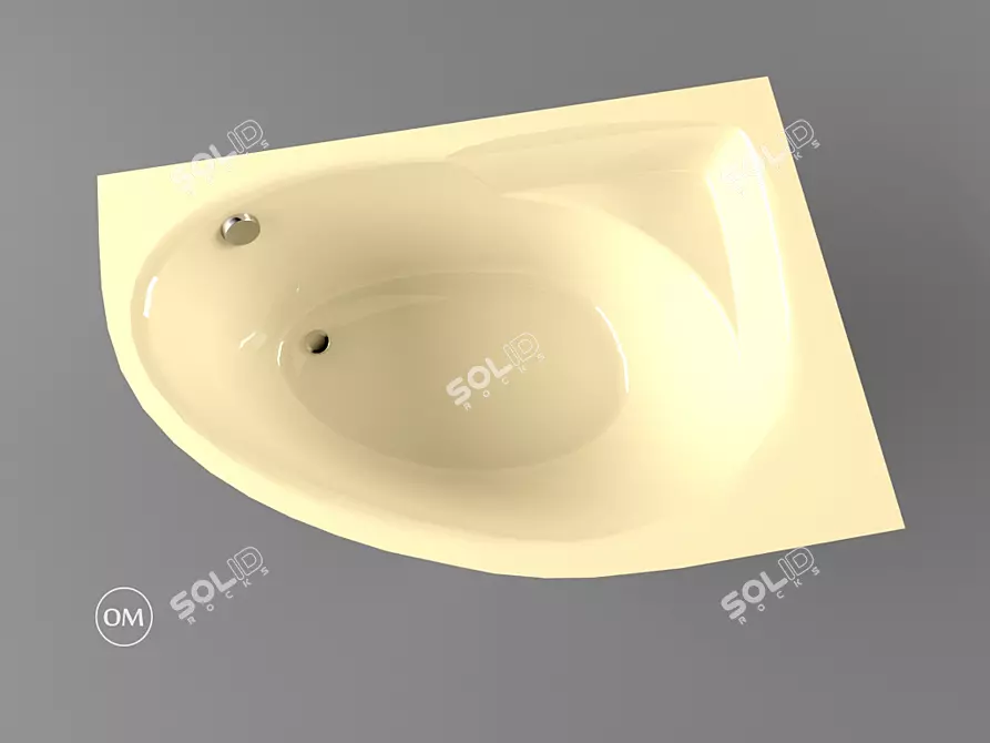 PAA TRE 1500x1000x650: Luxurious and Spacious Bath 3D model image 1