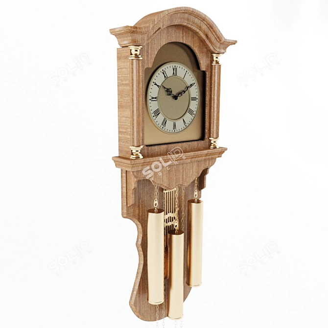 Timeless Wall Clock - 790x335x155 3D model image 2