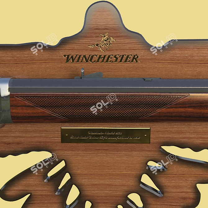 Vintage Winchester 1873: Authentic 1886 Model 3D model image 3