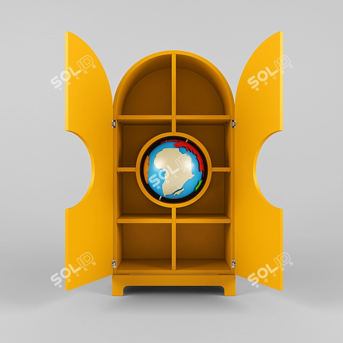 World Explorer Souvenir Cabinet 3D model image 1