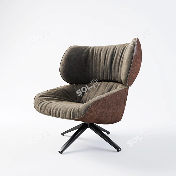 Tabano Armchair by Patricia Urquiola 3D model image 1