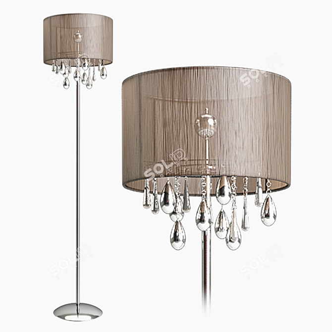 Elegant Jacqueline Light Fixture 3D model image 1