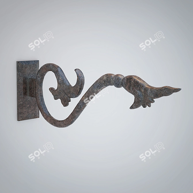 Artistic Casting and Forging Bracket 3D model image 1