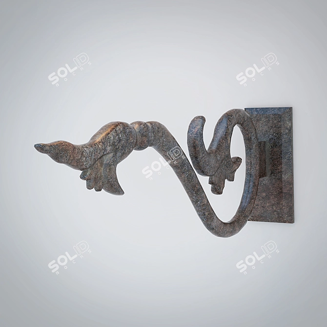 Artistic Casting and Forging Bracket 3D model image 2