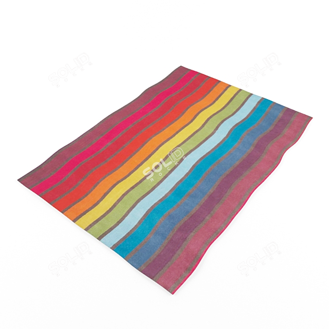 Luminous Glow Rug 3D model image 1