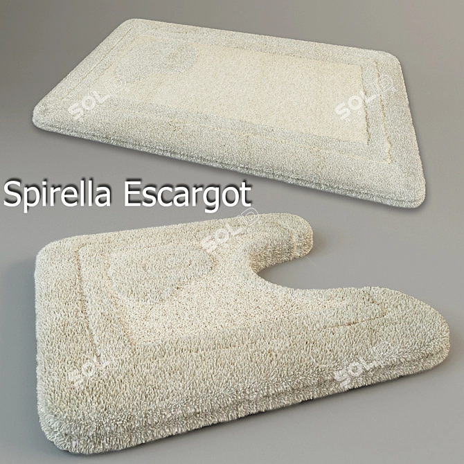 Luxury Sand Bath Mat Set 3D model image 1