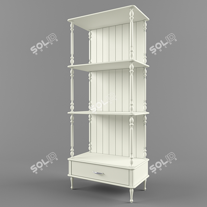 Max 2011, OBJ, FBX Archive Rack 3D model image 1