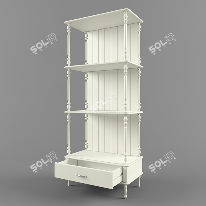 Max 2011, OBJ, FBX Archive Rack 3D model image 2