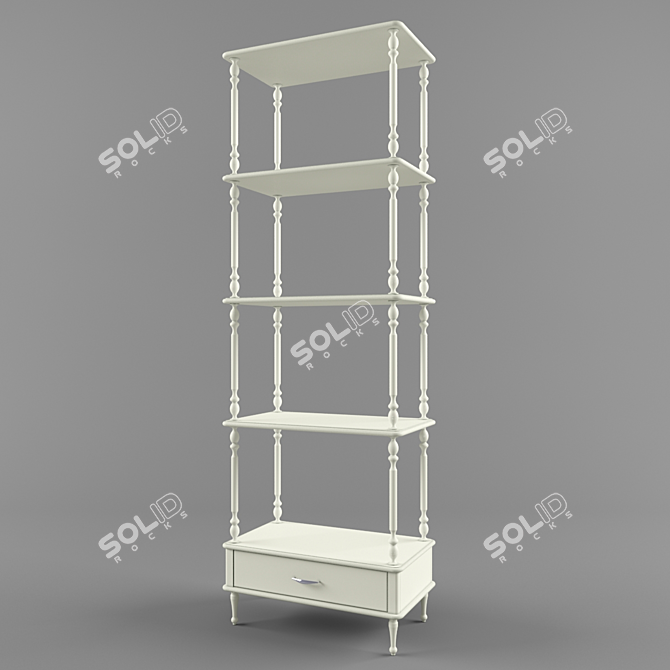 Versatile Storage Shelves 3D model image 1