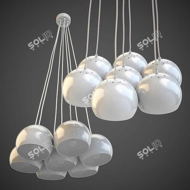 Rainbow Chandelier - Cottbus 3D model image 1