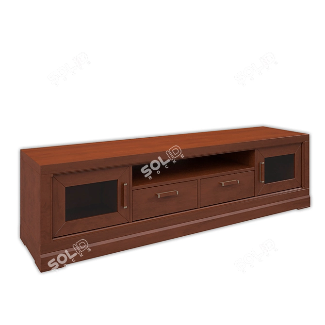 Elegant TV Stand TOSCANO MOBIL 3D model image 1