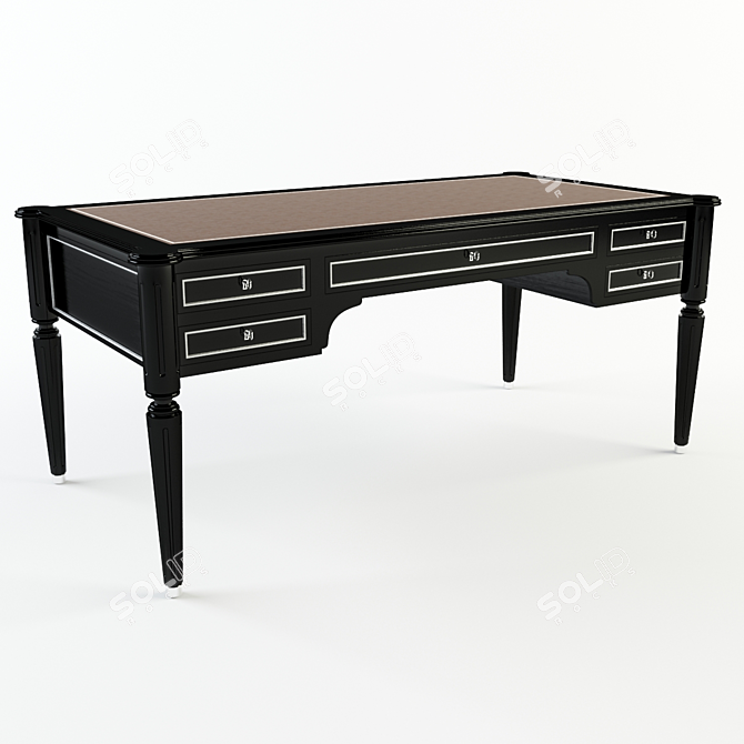 Ralph Lauren Brook Street Desk: Exquisite Elegance for Your Office 3D model image 1