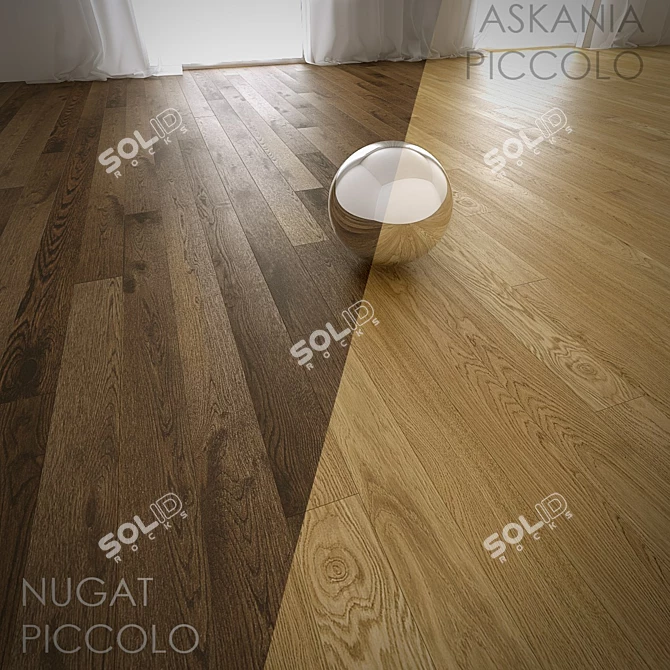 Barlinek Pure Line Parquet Collection: 4 Types, MultiTexture+FloorGenerator 3D model image 1