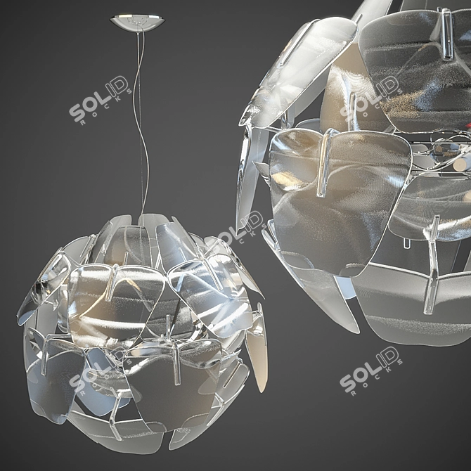 Rainbow Hamburg Chandelier 3D model image 1