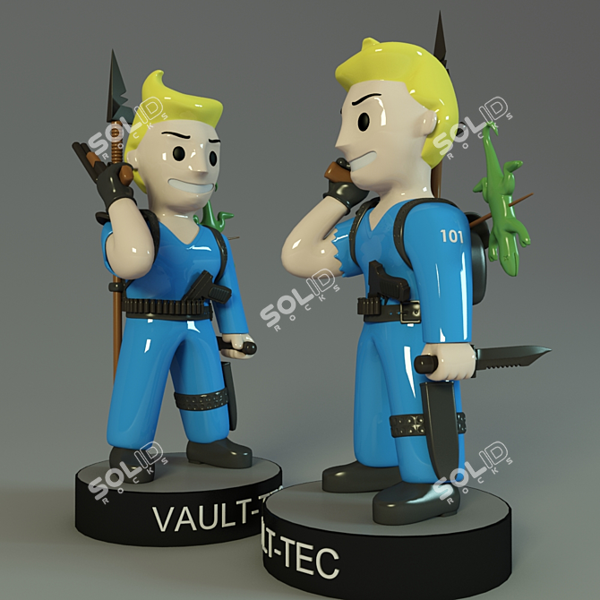 Title: Survive with VAULT-BOY 3D model image 1