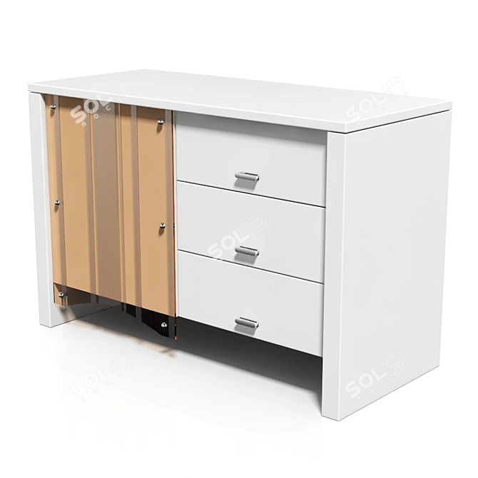 TATOO Blanc Dresser 3D model image 1