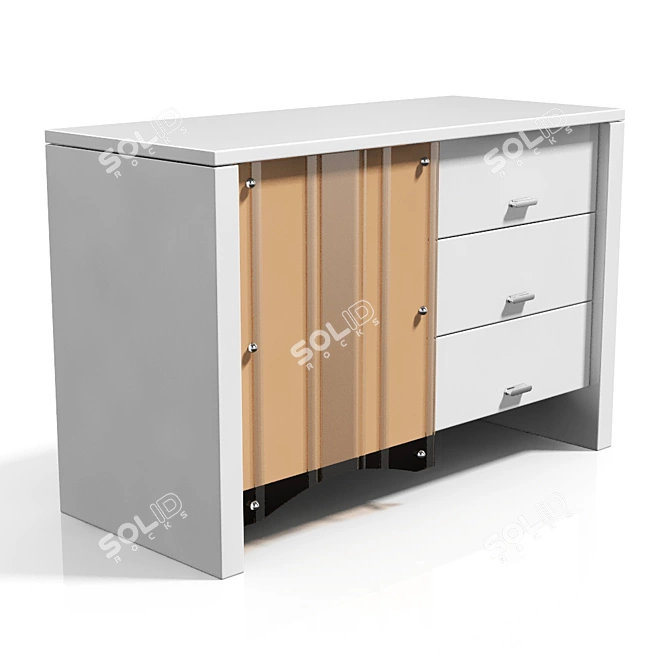 TATOO Blanc Dresser 3D model image 2