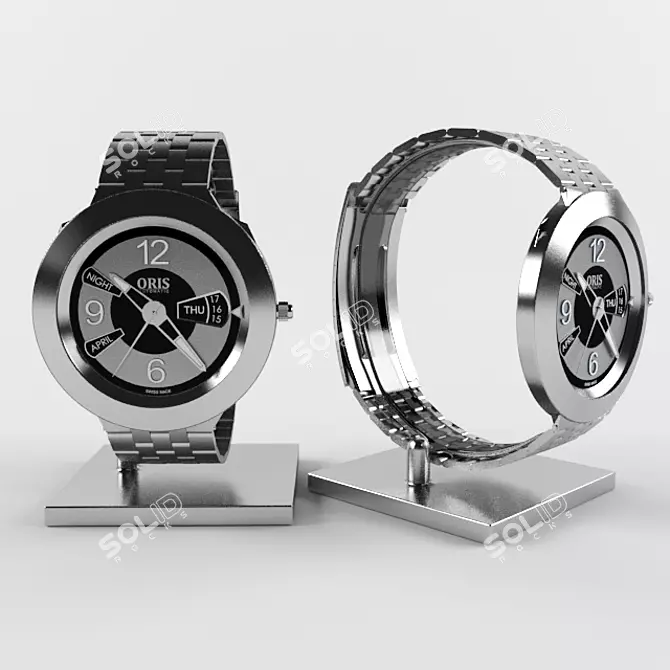 Sophisticated Timepieces by Oris 3D model image 1