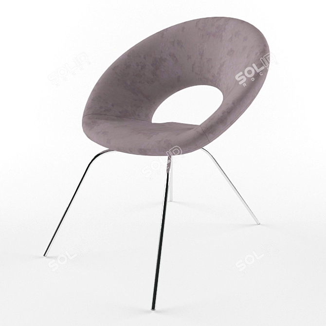 Elegant Ring Chair: Stylish and Comfortable 3D model image 1