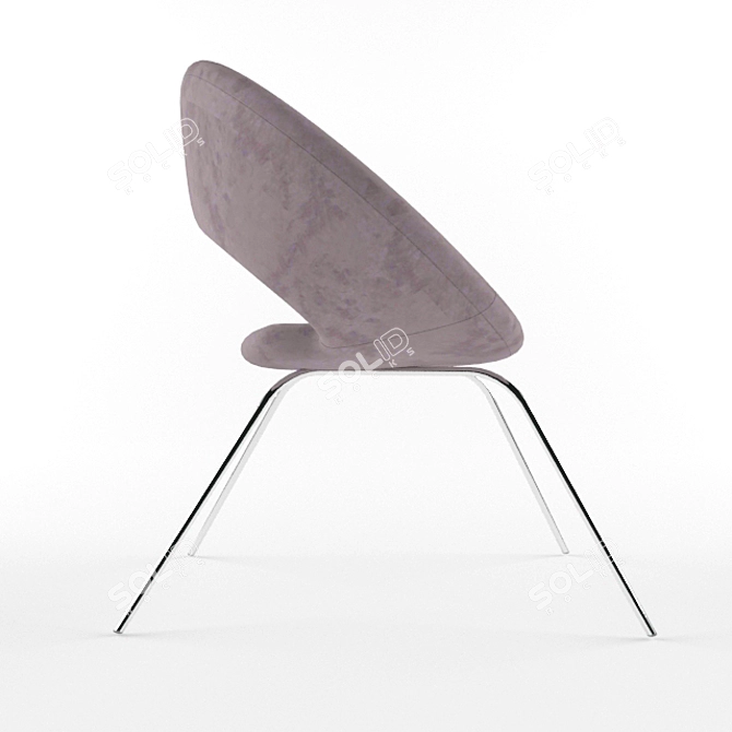 Elegant Ring Chair: Stylish and Comfortable 3D model image 2