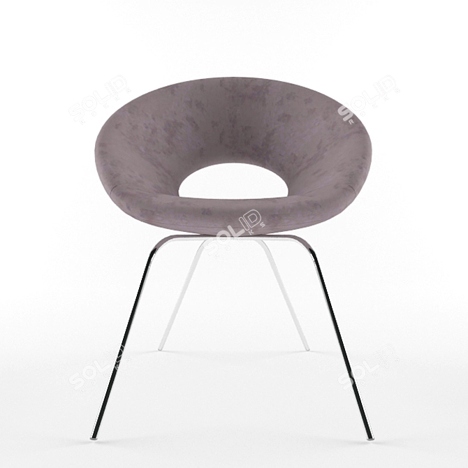 Elegant Ring Chair: Stylish and Comfortable 3D model image 3