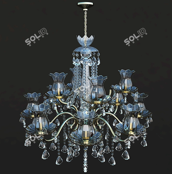 Elegant Classic Chandelier 3D model image 1