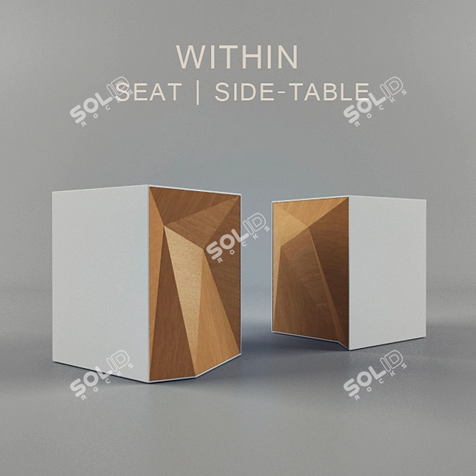 Versatile Seat/Table Combo 3D model image 1