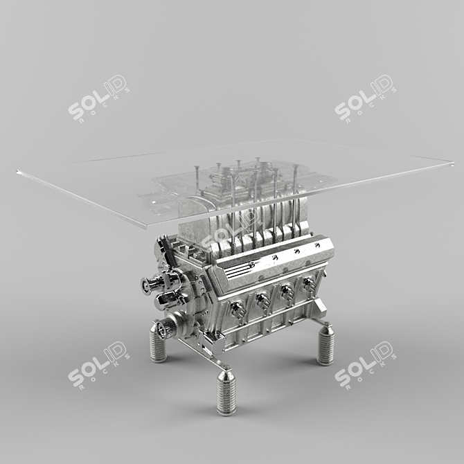 Motorized Coffee Table 3D model image 1