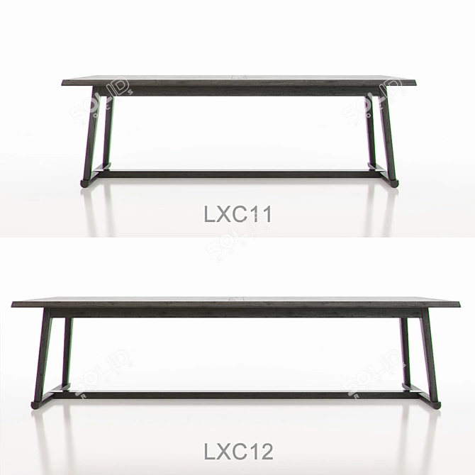 Sleek Maxalto Recipio Tables 3D model image 2