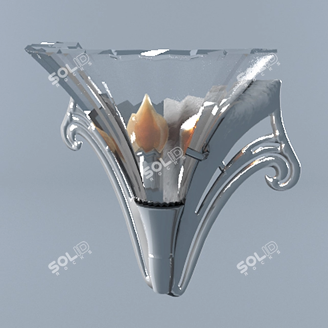 Brizlayt Sconce: Elegant Illumination 3D model image 1