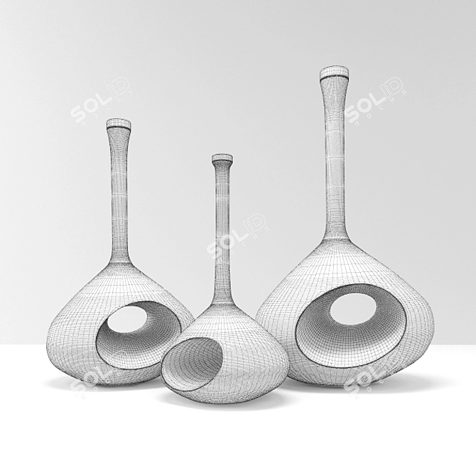 Pskov Ceramic Pitcher 3D model image 2