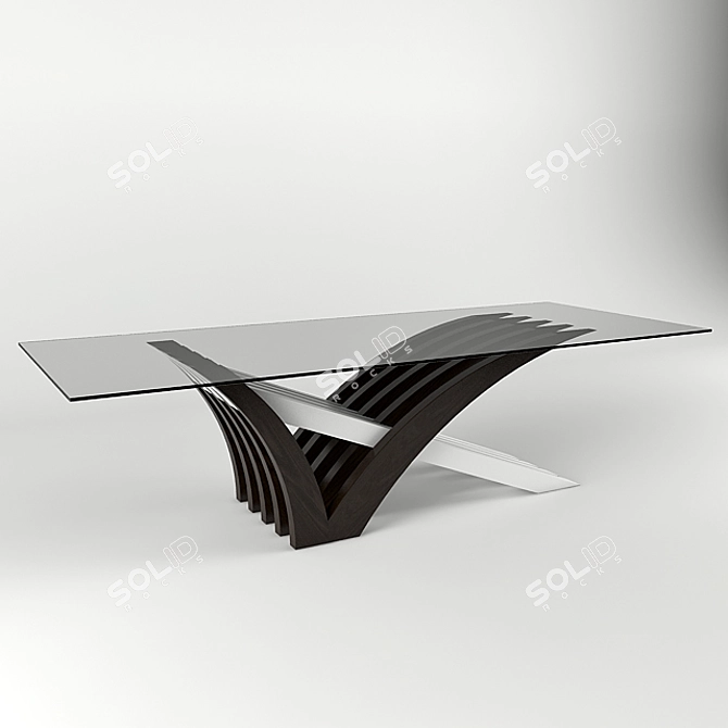 Modern Dining Table for 2 3D model image 1