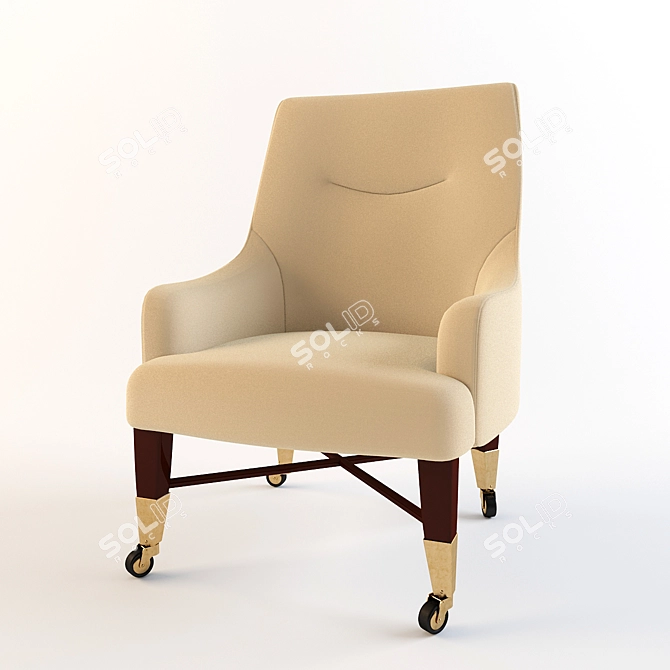 Modern Casino Chair 3D model image 1