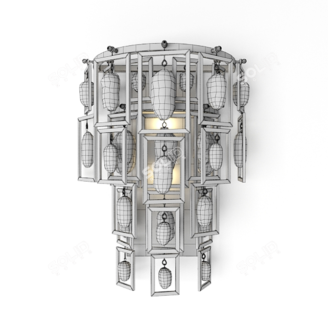 Elegant Kara Wall Sconce by Jean De Merry 3D model image 2