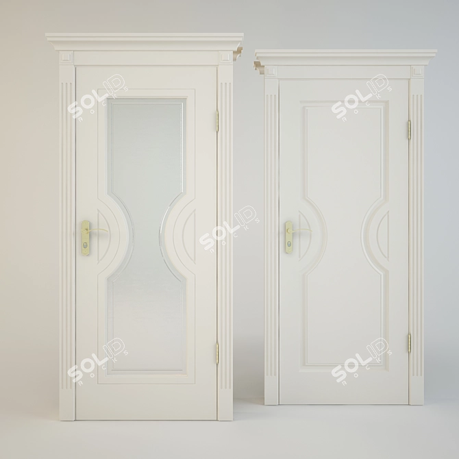 Marquise 2 & Marquis 2 Up Door Set 3D model image 3