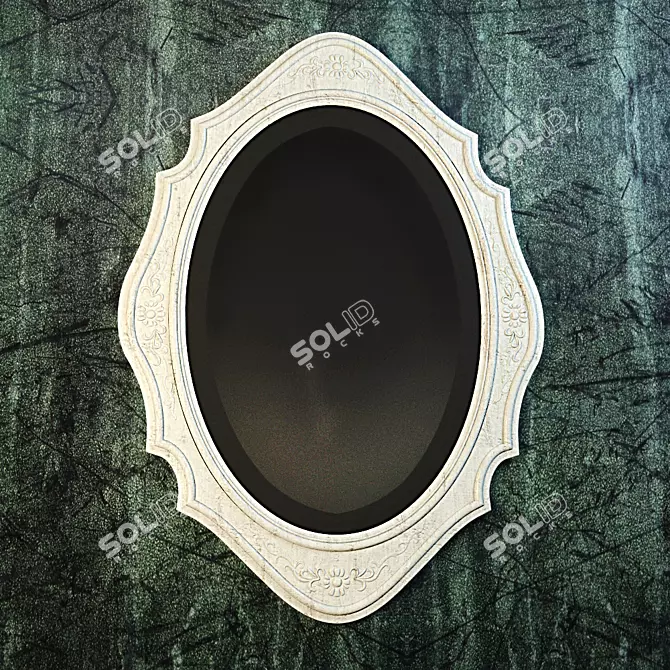 Elegant Oval Mirror - 68*48 cm 3D model image 1