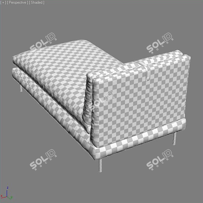 Anatomic DW Sofa Chaise Lounge 3D model image 2