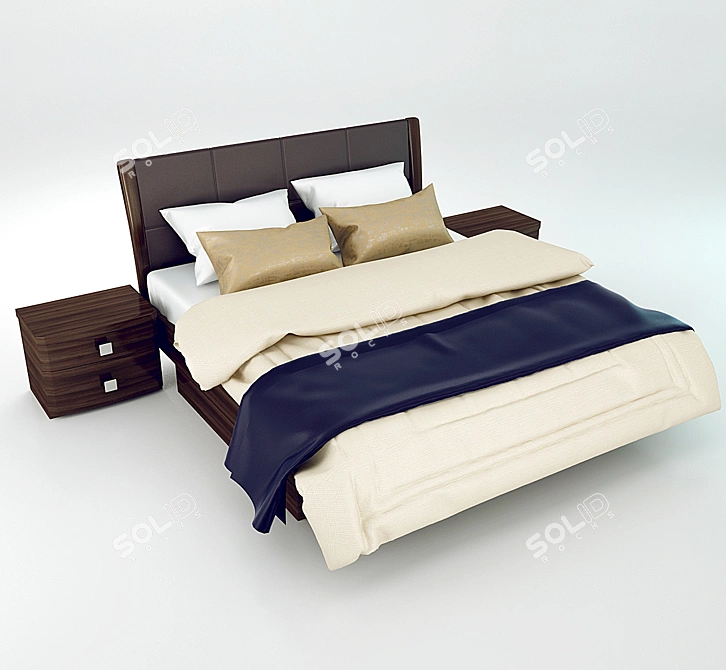 Romantic Romeo Bed - 160 3D model image 1