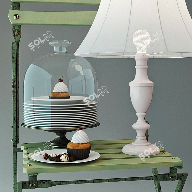 Provencal Sweet Treats Set 3D model image 1