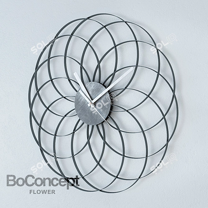 Boconcept Flower Wall Clock 3D model image 1
