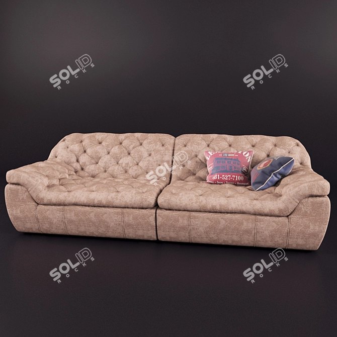 Midnight Modular Sofa 3D model image 2