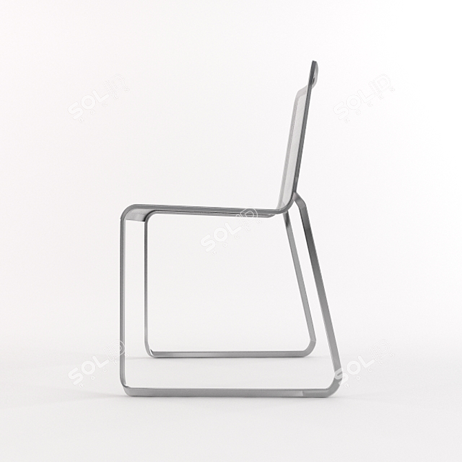 Sleek oXo Chair: A Crystal Clear Design 3D model image 2