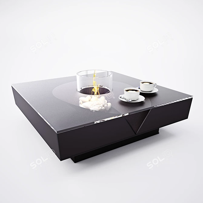 Hot Chocolate Bio-Fireplace 3D model image 1