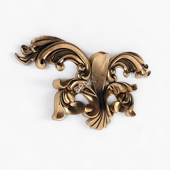 Elegant Decorative Ornament 3D model image 1