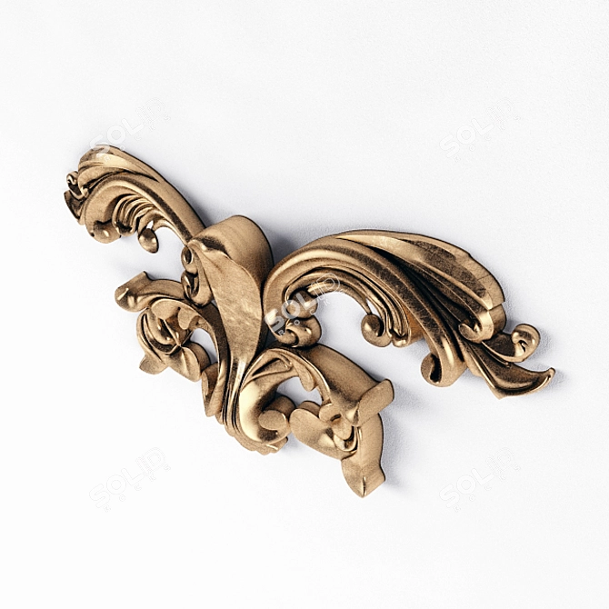 Elegant Decorative Ornament 3D model image 3