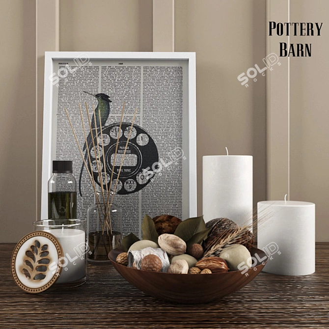 Pottery Barn Home Scent Set 3D model image 1