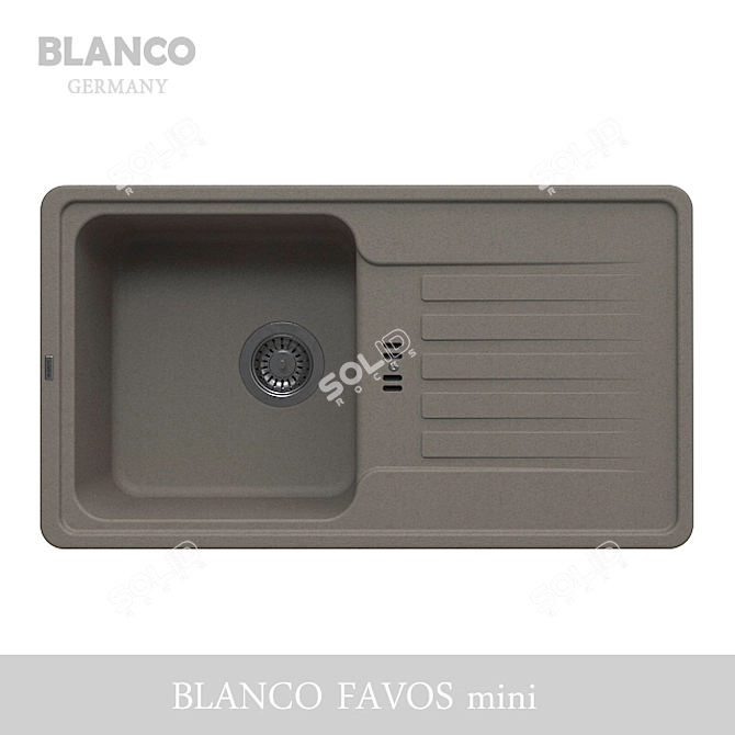 Compact Kitchen Sink: BLANCO FAVOS Mini 3D model image 1